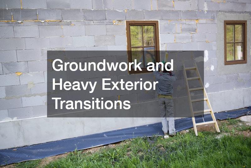 Groundwork and Heavy Exterior Transitions