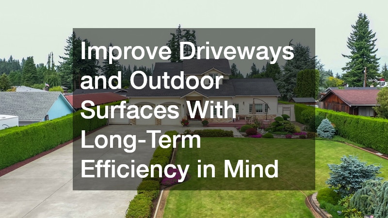 Improve Driveways and Outdoor Surfaces With Long-Term Efficiency in Mind