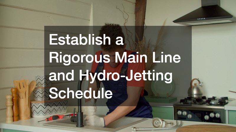 Establish a Rigorous Main Line and Hydro-Jetting Schedule