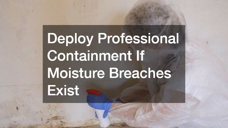 Deploy Professional Containment If Moisture Breaches Exist