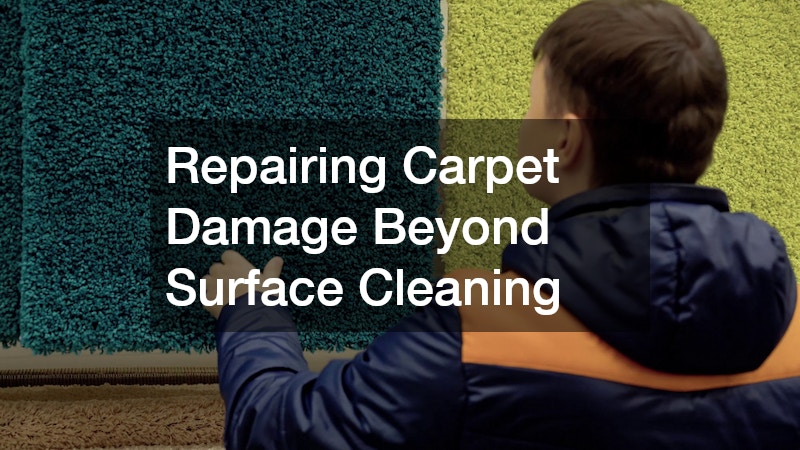 Repairing Carpet Damage Beyond Surface Cleaning
