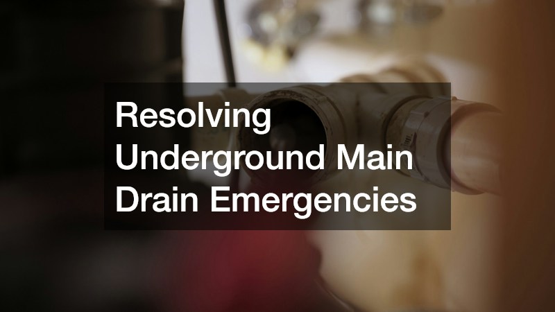 Resolving Underground Main Drain Emergencies