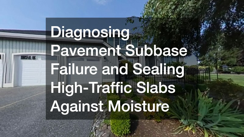 Diagnosing Pavement Subbase Failure and Sealing High-Traffic Slabs Against Moisture