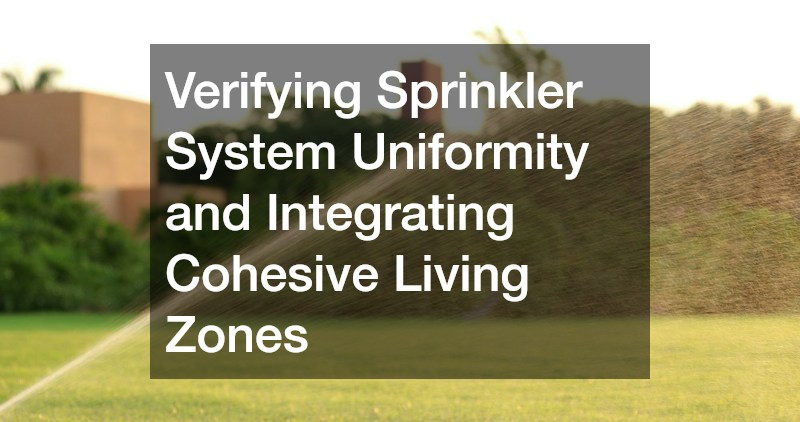 Verifying Sprinkler System Uniformity and Integrating Cohesive Living Zones