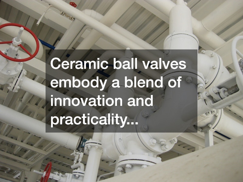 Ceramic ball valves embody a blend of innovation and practicality...