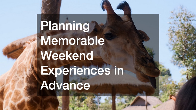 Planning Memorable Weekend Experiences in Advance