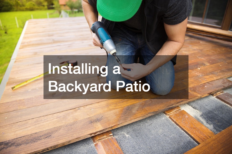 Installing a Backyard Patio