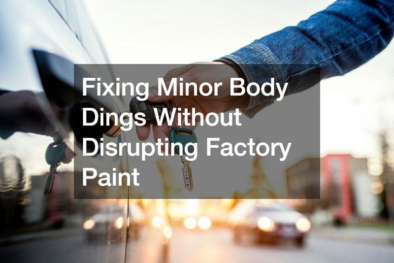 Fixing Minor Body Dings Without Disrupting Factory Paint