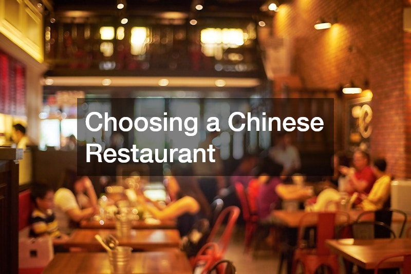 Choosing a Chinese Restaurant
