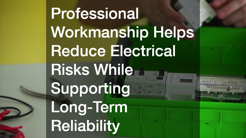 Professional Workmanship Helps Reduce Electrical Risks While Supporting Long-Term Reliability