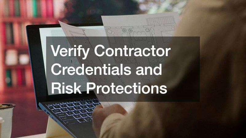 Verify Contractor Credentials and Risk Protections