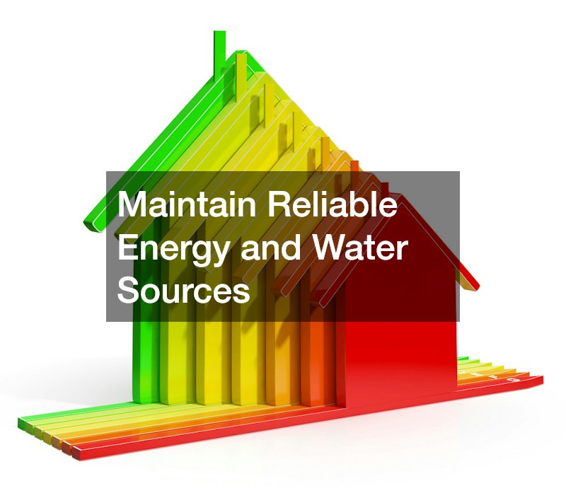 Maintain Reliable Energy and Water Sources