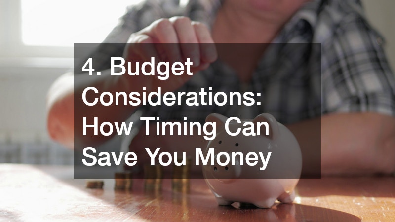 4. Budget Considerations: How Timing Can Save You Money