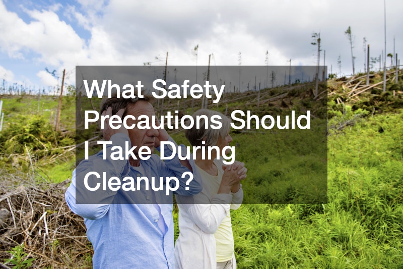 What Safety Precautions Should I Take During Cleanup?