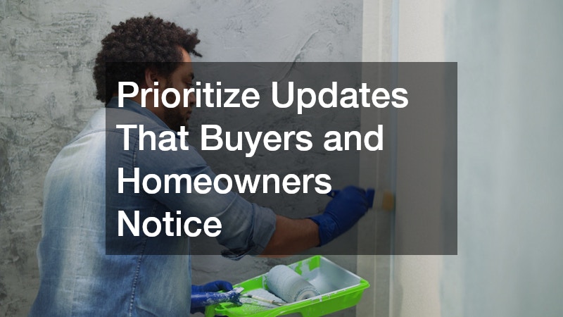 Prioritize Updates That Buyers and Homeowners Notice