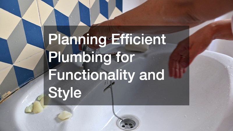 Planning Efficient Plumbing for Functionality and Style