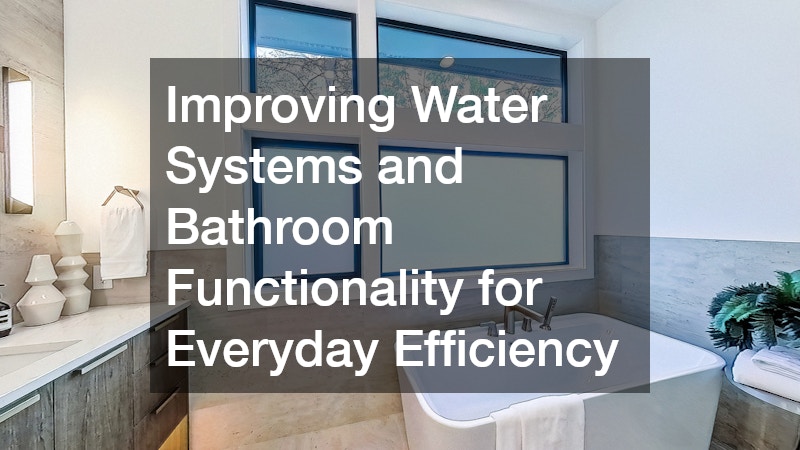 Improving Water Systems and Bathroom Functionality for Everyday Efficiency
