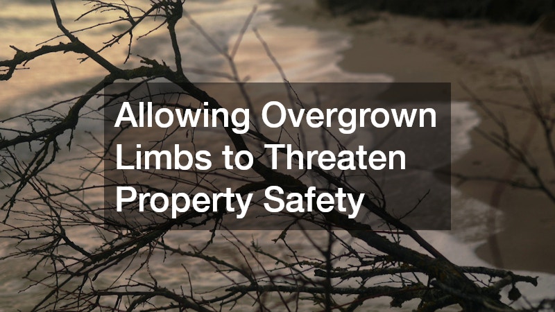 Allowing Overgrown Limbs to Threaten Property Safety