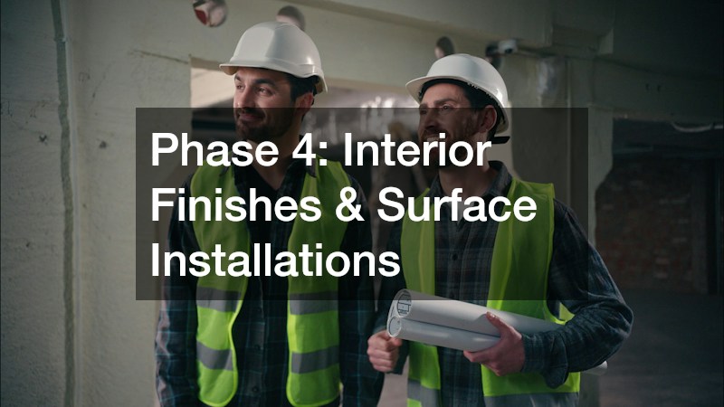 Phase 4: Interior Finishes & Surface Installations
