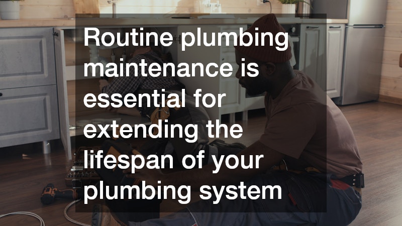 Routine plumbing maintenance is essential for extending the lifespan of your plumbing system