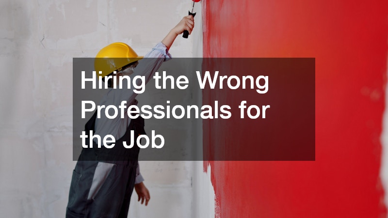 Hiring the Wrong Professionals for the Job