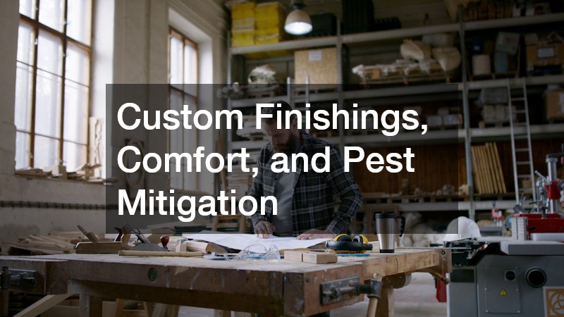 Custom Finishings, Comfort, and Pest Mitigation