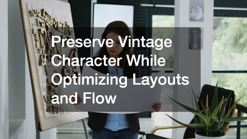 Preserve Vintage Character While Optimizing Layouts and Flow
