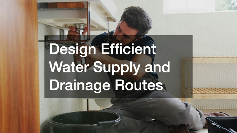Design Efficient Water Supply and Drainage Routes