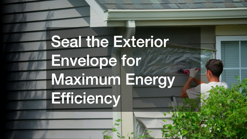 Seal the Exterior Envelope for Maximum Energy Efficiency