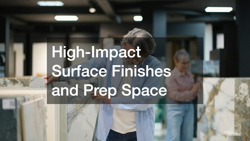 High-Impact Surface Finishes and Prep Space
