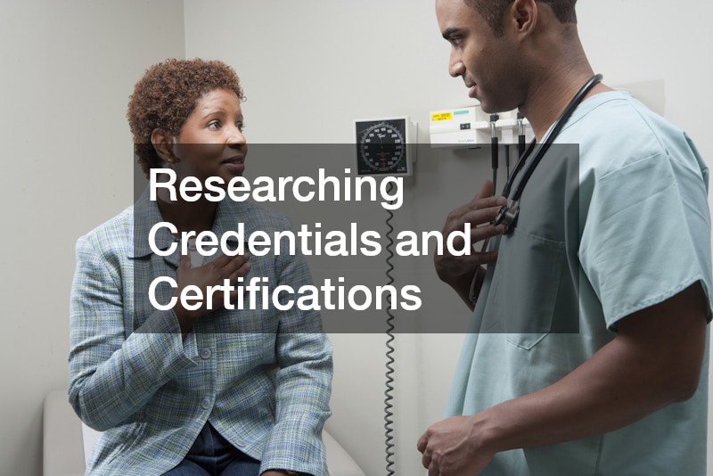 Researching Credentials and Certifications