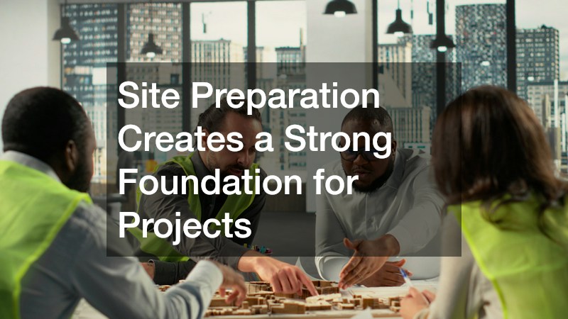 Site Preparation Creates a Strong Foundation for Projects