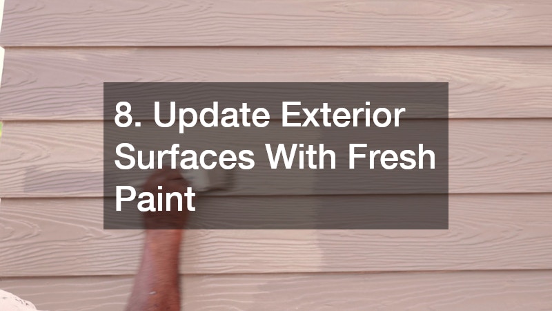 8. Update Exterior Surfaces With Fresh Paint