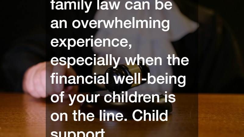 Navigating the complexities of family law can be an overwhelming experience, especially when the financial well-being of your children is on the line. Child support determinations impact nearly ever