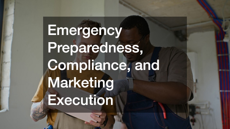 Emergency Preparedness, Compliance, and Marketing Execution