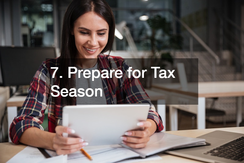7. Prepare for Tax Season