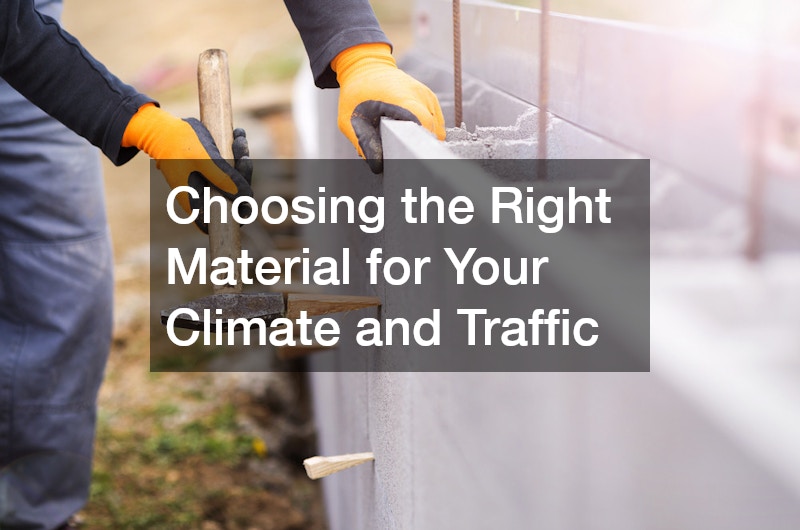 Choosing the Right Material for Your Climate and Traffic