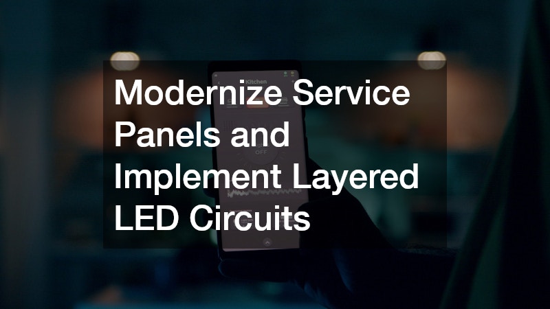 Modernize Service Panels and Implement Layered LED Circuits