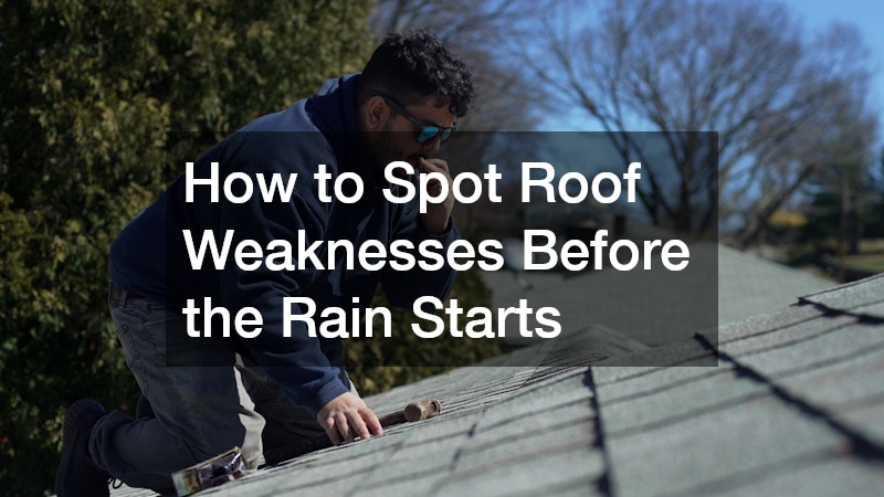 How to Spot Roof Weaknesses Before the Rain Starts