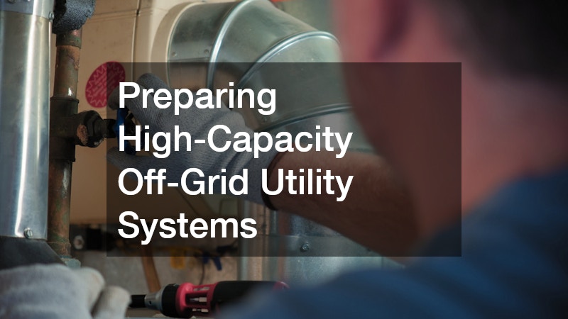 Preparing High-Capacity Off-Grid Utility Systems