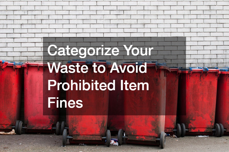 Categorize Your Waste to Avoid Prohibited Item Fines