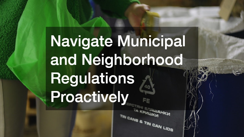 Navigate Municipal and Neighborhood Regulations Proactively