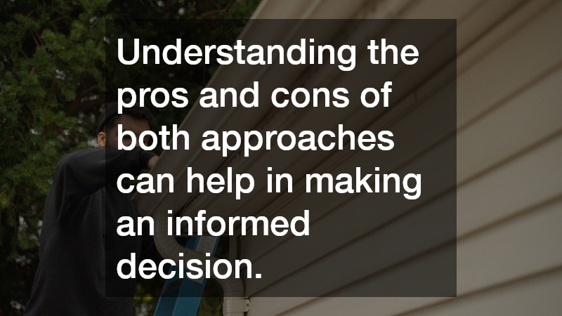 Understanding the pros and cons of both approaches can help in making an informed decision.