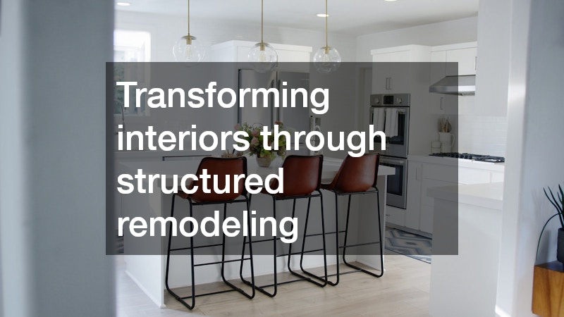 Transforming interiors through structured remodeling