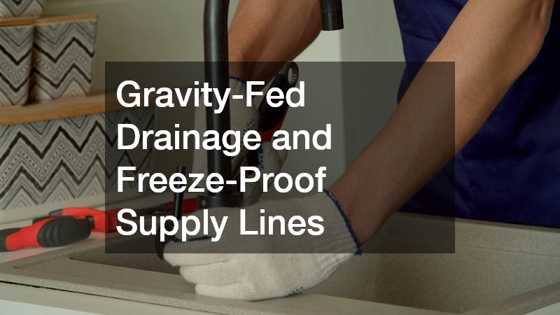 Gravity-Fed Drainage and Freeze-Proof Supply Lines