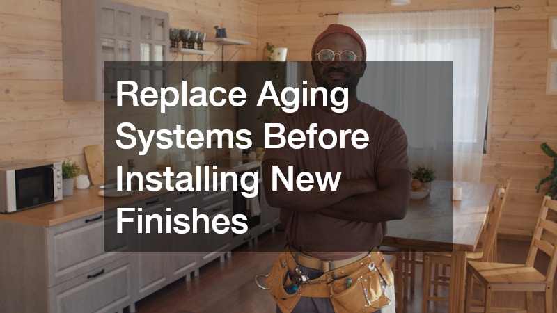Replace Aging Systems Before Installing New Finishes