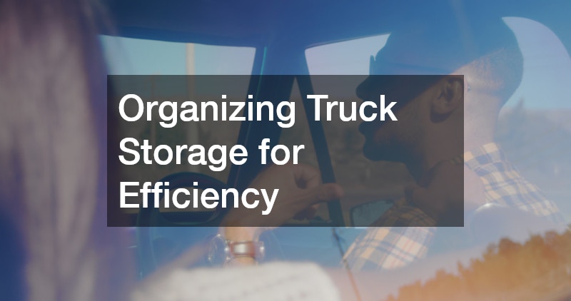 Organizing Truck Storage for Efficiency