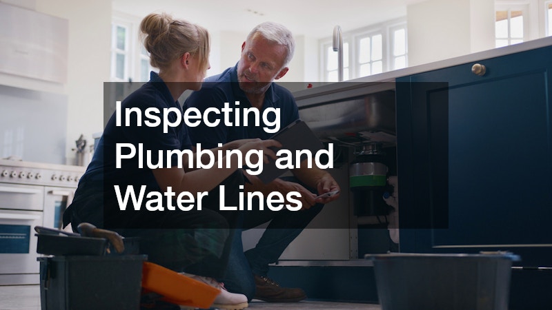 Inspecting Plumbing and Water Lines