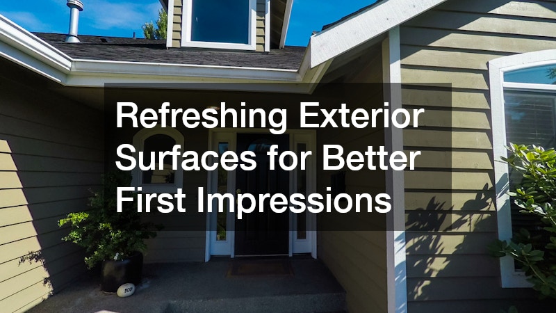 Refreshing Exterior Surfaces for Better First Impressions