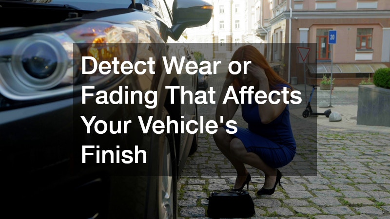 Detect Wear or Fading That Affects Your Vehicle